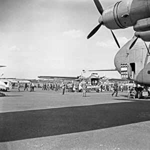 Bristol Britannia at Farnborough Air-show. 11th September 1957