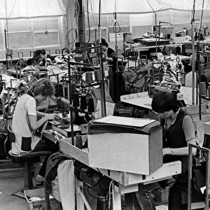 Burtons menswear factory in Guisborough. October 1983