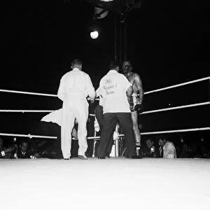 Cassius Clay aka (Muhammad Ali) vs Henry Cooper in their first fight at Wembley Stadium