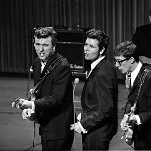 Cliff Richard and the Shadows Oct 1962 on stage at the dress rehearsal of the Royal