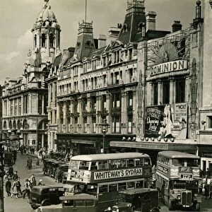 Congestion at the junction of Tottenham Court Road and St Giles Circus. August 1934