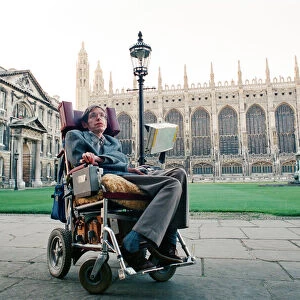 Dr Stephen Hawking Physics professor and author at Cambridge University