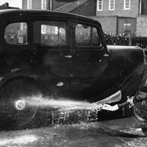 East Hull Auxiliary Fire Service seen here training. Circa 1940