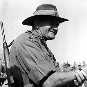 General Slim commander of the British Fourteenth Army in Burma in World War 2 on his