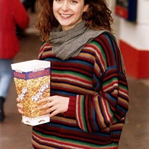 Julia Sawalha November 1993, actress stars in Absolutely Fabulous