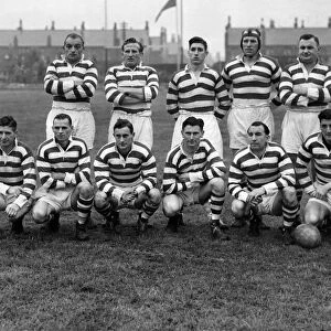Leigh Rugby League team group photograph Left to right