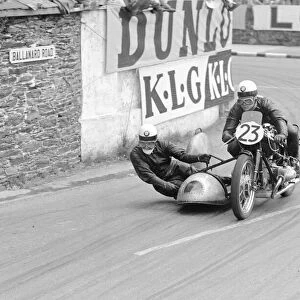 Motorcycle Racing Isle of Man TT Races June 1954 Ps W Noll