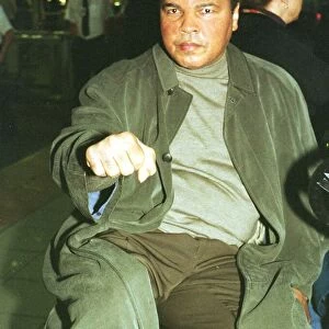 Muhammad Ali boxing legend December 1999 leaves Heathrow Airport for the United