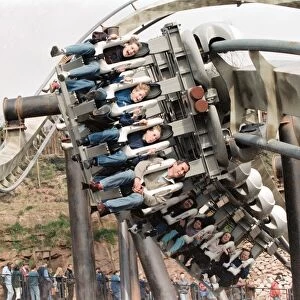Princess Diana and her sons Prince Harry and Prince William at Alton Towers