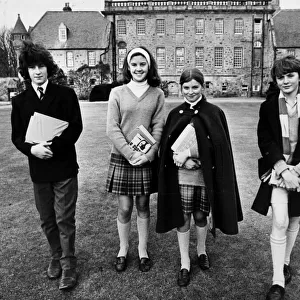 Pupils at Gordonstoun Boarding School in Morayshire Scotland 12th November 1972