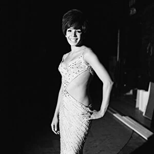 Shirley Bassey wearing her banned dress at the Palladium