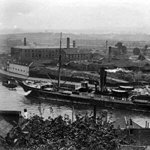 SS Edendale entering Bristol docks. Circa 1950