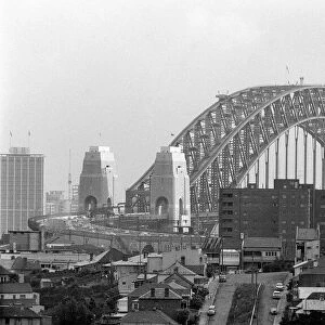 Sydney Bridge in Australia April 1963 Sydney Harbour Bridge
