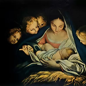 The Holy Night, oil on canvas, or Carlo Maratta Carlo Maratta (1625-1713), Gemldegalerie, Dresden