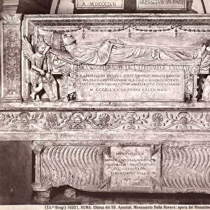 The tomb of Raffaele della Rovere by Andrea Bregno, located in the Santissimi Apostoli Basilica in Rome