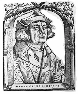 Portrait of John of Indagine, after Hans Baldung Grien, from Chiromantia