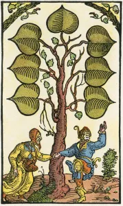 16th Century German Playing Card. From Illustrierte Sittengeschichte Vom Mittelalter 16th Century German Playing Card. From Illustrierte Sittengeschichte Vom Mittelalter