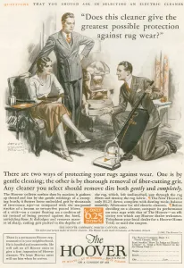 A 1930's Advertisement For The Hoover. From The Literary Digest Published 1931 A 1930's Advertisement For The Hoover. From The Literary Digest Published 1931