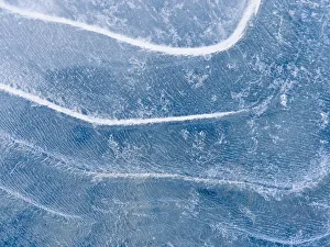 Abstract Patterns In The Ice During Winter Along The Tony Knowles Coastal Trail, Anchorage Abstract Patterns In The Ice During Winter Along The Tony Knowles Coastal Trail, Anchorage