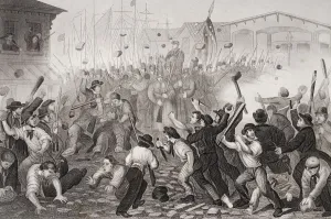 Attack On The Massachusetts 6Th At Baltimore Maryland April 19 1861 Attack On The Massachusetts 6Th At Baltimore Maryland April 19 1861