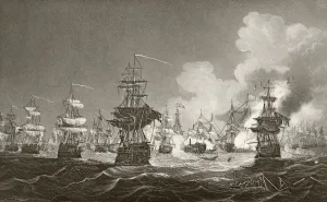 The Battle Of The Nile. From The National And Domestic History Of England By William The Battle Of The Nile. From The National And Domestic History Of England By William