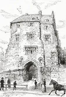 The Black Gate, The Fortified Gatehouse Of The Castle, Newcastle-Upon-Tyne, England The Black Gate, The Fortified Gatehouse Of The Castle, Newcastle-Upon-Tyne, England
