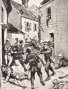 British And German Soldiers In Hand To Hand Fighting During Storming Of Loos France British And German Soldiers In Hand To Hand Fighting During Storming Of Loos France