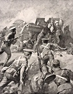 British Soldiers Bayonet Charge German Gunners From The War Illustrated Album Deluxe British Soldiers Bayonet Charge German Gunners From The War Illustrated Album Deluxe