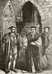 Cardinal John Fisher Circa 1469 To 1535 Leaving The Bell Tower On Way To His Execution Cardinal John Fisher Circa 1469 To 1535 Leaving The Bell Tower On Way To His Execution