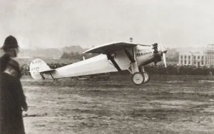 Charles Lindbergh Landing At Croyden, England In 1927 In His Plane Spirit Of St. Louis Charles Lindbergh Landing At Croyden, England In 1927 In His Plane Spirit Of St. Louis