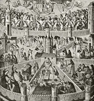 The City Of God Of St Augustine After A 15Th Century Engraving The City Of God Of St Augustine After A 15Th Century Engraving