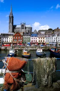 Cobh, Co Cork, Ireland, Cobh Cathedral (St. Colman’S Cathedral) In The Distance Cobh, Co Cork, Ireland, Cobh Cathedral (St. Colman’S Cathedral) In The Distance