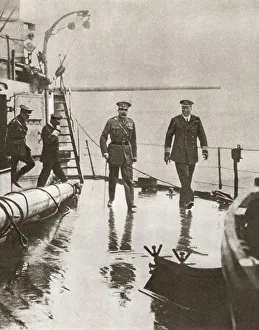 Field Marshal Horatio Herbert Kitchener, 1St Earl Kitchener, On The Left, Seen Here Field Marshal Horatio Herbert Kitchener, 1St Earl Kitchener, On The Left, Seen Here