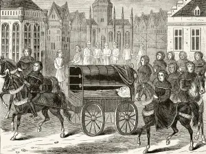 Funeral Procession Of King Richard Ii Of England 1400 From The National And Domestic Funeral Procession Of King Richard Ii Of England 1400 From The National And Domestic