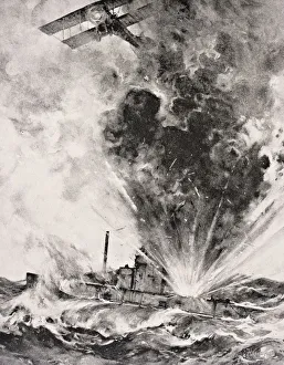 German Submarine Bombed And Sunk August 26 1915 By Squadron-Commander Arthur Wellesley German Submarine Bombed And Sunk August 26 1915 By Squadron-Commander Arthur Wellesley