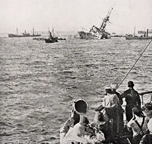 Hms Majestic Sinking May 27 1915 After Being Hit By Torpedo Off Gallipoli Peninsula Hms Majestic Sinking May 27 1915 After Being Hit By Torpedo Off Gallipoli Peninsula