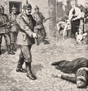 Imaginary Drawing Of Execution Of Edith Louisa Cavell 1865 To 1915 British Nurse Imaginary Drawing Of Execution Of Edith Louisa Cavell 1865 To 1915 British Nurse