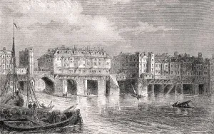 London Bridge In The Sixteenth Century From The National And Domestic History Of London Bridge In The Sixteenth Century From The National And Domestic History Of