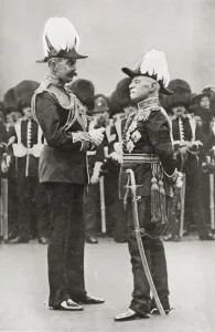 Lord Kitchener, Left, With Lord Roberts. Field Marshal Horatio Herbert Kitchener Lord Kitchener, Left, With Lord Roberts. Field Marshal Horatio Herbert Kitchener