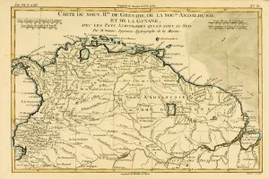 Map Of Grenada, New Andalucia And Guyana Circa Map Of Grenada, New Andalucia And Guyana Circa