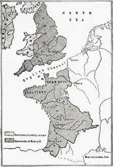 Map Showing The French Dominions Of Henry Ii. Illustrated Easy Stories From English History Map Showing The French Dominions Of Henry Ii. Illustrated Easy Stories From English History
