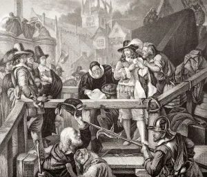 The Marquis Of Montrose At The Place Of Execution In The High Street Of Edinburgh, 1650 The Marquis Of Montrose At The Place Of Execution In The High Street Of Edinburgh, 1650