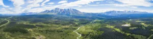 The mountains near Haines Junction during summer in the Yukon; Haines Junction, Yukon, Canada The mountains near Haines Junction during summer in the Yukon; Haines Junction, Yukon, Canada