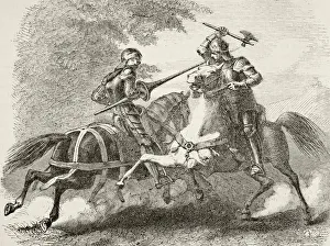 Mounted Clash Between Robert The Bruce And Sir Henry De Bohun During Battle Of Mounted Clash Between Robert The Bruce And Sir Henry De Bohun During Battle Of