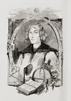 Nicolaus Copernicus, 1473 -- 1543. Polish Renaissance-era polymath, mathematician, astronomer, physician Nicolaus Copernicus, 1473 -- 1543. Polish Renaissance-era polymath, mathematician, astronomer, physician