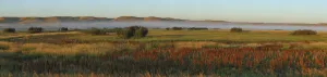 Panoramic Of Misty Morning In The Frenchmen River Valley Of Grasslands National Park; Saskatchewan Canada Panoramic Of Misty Morning In The Frenchmen River Valley Of Grasslands National Park; Saskatchewan Canada