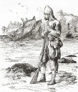Robinson Crusoe On The Desert Island After Being Shipwrecked Robinson Crusoe On The Desert Island After Being Shipwrecked