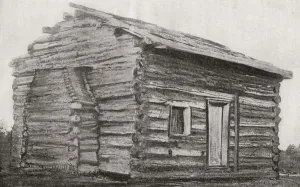 One Room, One Window, Dirt Floor Log Cabin At Sinking Spring Farm, Hardin County One Room, One Window, Dirt Floor Log Cabin At Sinking Spring Farm, Hardin County