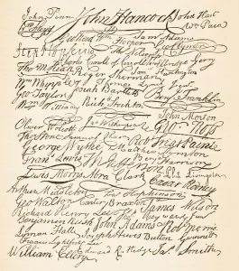 Signatures Attached To The Declaration Of American Independence Signatures Attached To The Declaration Of American Independence