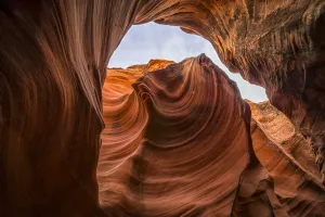 Slot Canyon known as Owl Canyon, near Page; Arizona, United States of America Slot Canyon known as Owl Canyon, near Page; Arizona, United States of America